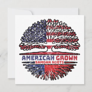 Samoa Samoan US American USA United States Tree Kaart
