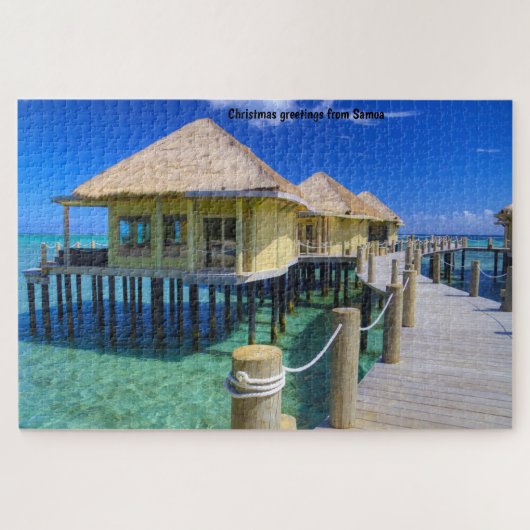 Samoa strand scène legpuzzel (Horizontaal)