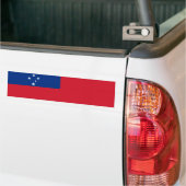 Samoa Vlag Bumpersticker (Op Truck)