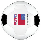 Samoa vlag gepersonaliseerd voetbal (Gedraaid)