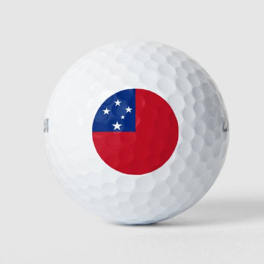 Samoa Vlag Golfballen (Voorkant)
