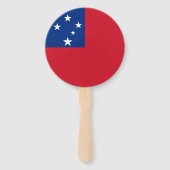 Samoa Vlag Handwaaier (Achterkant)