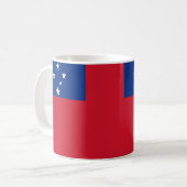 Samoa Vlag Keramische Koffie Mok (Voorkant links)
