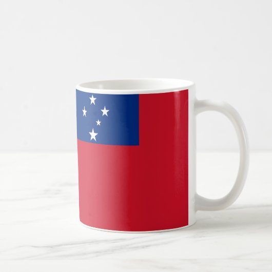 Samoa Vlag Keramische Koffie Mok (Rechts)