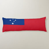 Samoa Vlag Lichaamskussen (Achterkant)