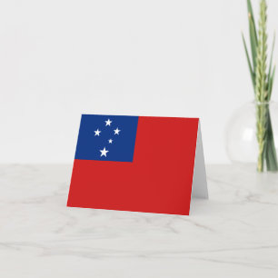 Samoa Vlag Notitiekaart