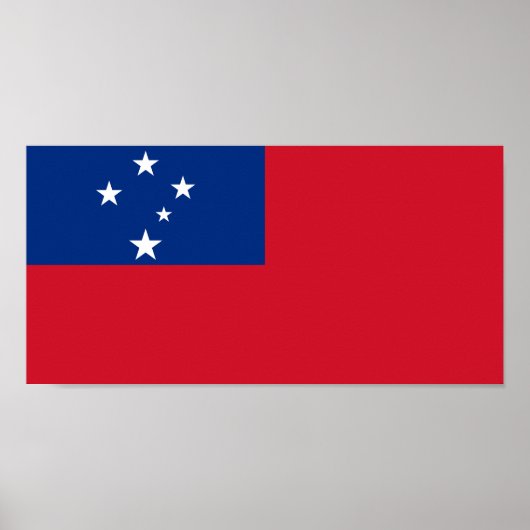 Samoa Vlag Poster (Voorkant)