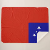 Samoa-vlag Sherpa Deken (Voorkant (horizontaal))