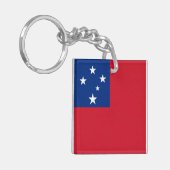 Samoa Vlag Sleutelhanger (Voorkant Links)