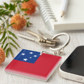 Samoa Vlag Sleutelhanger (Voorkant Rechts)