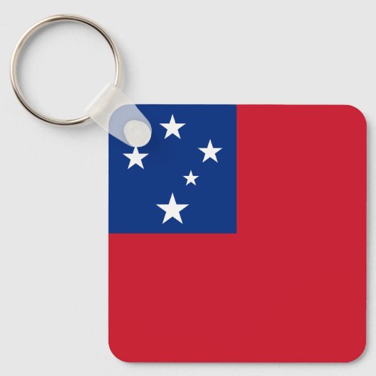 Samoa Vlag Sleutelhanger (Voorkant)