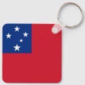 Samoa Vlag Sleutelhanger (Achterkant)