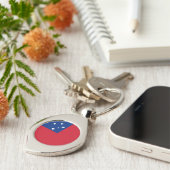 Samoa Vlag Sleutelhanger (Zijkant)