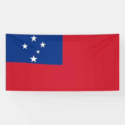 Samoa Vlag Spandoek (Horizontaal)