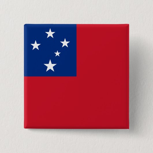 Samoa Vlag Vierkante Button 5,1 Cm (Voorkant)