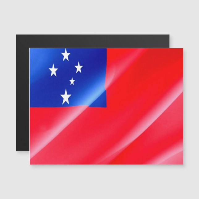 Samoa - Waving Flag - (Voorkant / Achterkant)