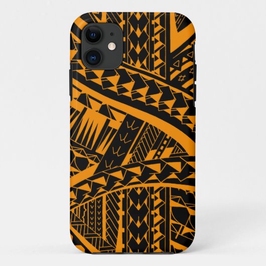 Samoaans tribaal tattoo patroon met hoofdelementen Case-Mate iPhone case (Achterkant)