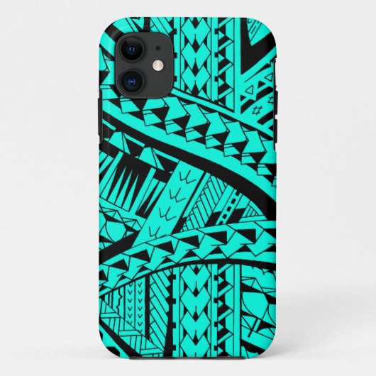 Samoaans tribaal tattoo patroon met hoofdelementen Case-Mate iPhone case (Achterkant)