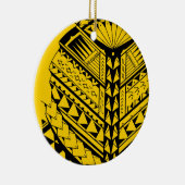 Samoaanse/Polynesiaanse stamvormen en symbolen Keramisch Ornament (Rechts)