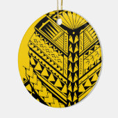 Samoaanse/Polynesiaanse stamvormen en symbolen Keramisch Ornament (Links)