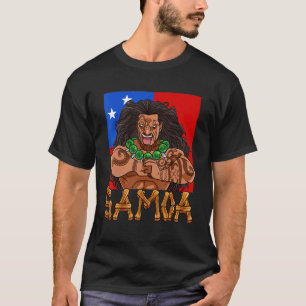 Samoaanse trots Polynesische krijger Samoa-vlag T-shirt