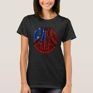 Samoaanse trots Polynesische krijger Tatau Samoa v T-shirt