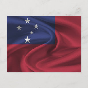 Samoaanse vlag briefkaart