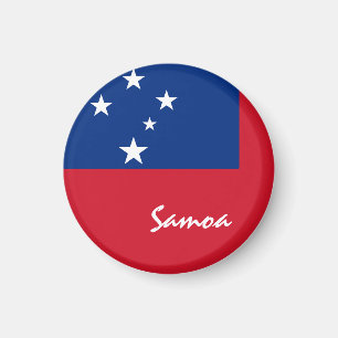 Samoaanse vlag & Oceanië - reizen/sportfans Magneet