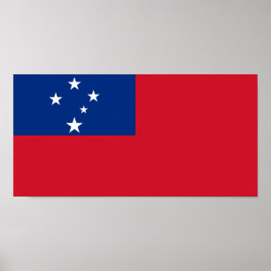 Samoaanse vlag poster