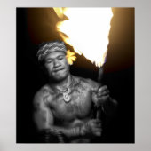 SAMOAN FIRE DANCER POSTER (Voorkant)