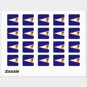 Samoan Flag Vierkante Sticker (Vel)