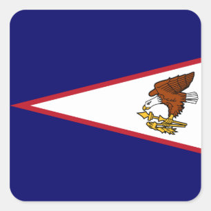 Samoan Flag Vierkante Sticker