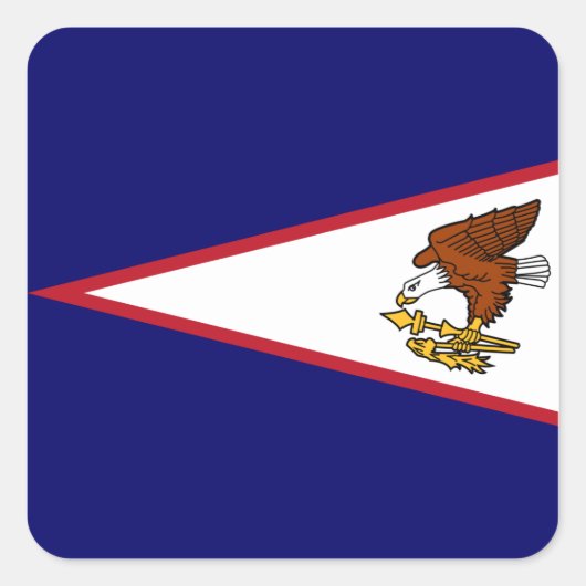 Samoan Flag Vierkante Sticker (Voorkant)