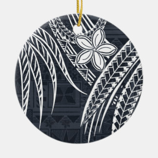 Samoan - Hawaïaans - Polynesiaanse oude Tapa-Desig Keramisch Ornament