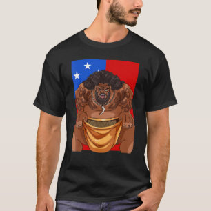 Samoan Pride Polynesiaans Haka Dance Samoa Flag T-shirt