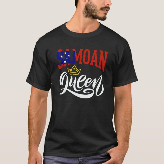 Samoan Queen Samoa Samoan Samoa Flag T-shirt (Voorkant)