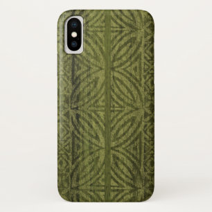 Samoan Tapa Hawaiian Faux Surfboard iPhone X Hoesje