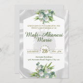 Samoan Tuiga 21e Invitation (Devant / Derrière)