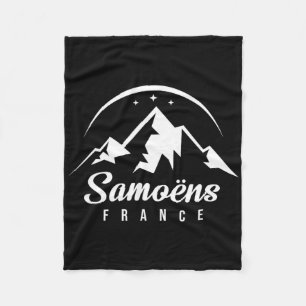 Samoëns France Skigebied Snowboarden Souv Fleece Deken