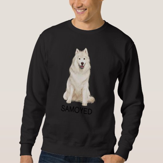 Samojed Dolle Hond Trui (Voorkant)