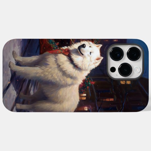 Samojed Kerst Feestelijke Periode Case-Mate iPhone Case (Achterkant (horizontaal))