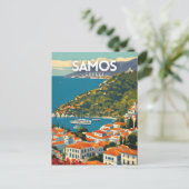 Samos Griekenland Briefkaart (Staand voorkant)