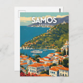 Samos Griekenland Briefkaart (Voorkant / Achterkant)
