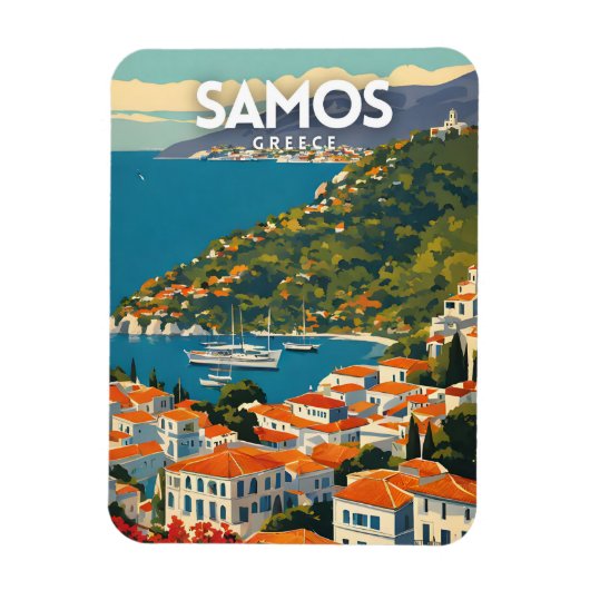 Samos Griekenland Magneet (Verticaal)