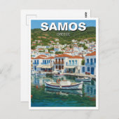 Samos Griekenland Reizen Briefkaart (Voorkant / Achterkant)