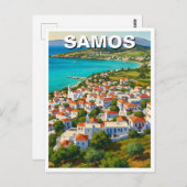 Samos Griekenland Reizen Briefkaart (Voorkant / Achterkant)