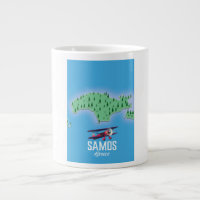 Samos Grieks Eiland kaart