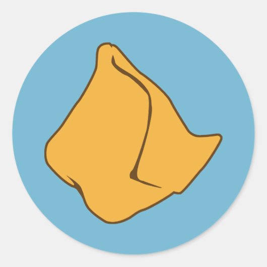 Samosa Ronde Sticker (Voorkant)