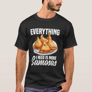 Samosas Voedsel Samosa Maker Indische Foodie Vegan T-shirt