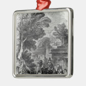 Samoset, de Indiase bezoeker Metalen Ornament (Links)